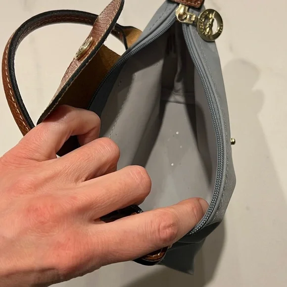 Lonchamp la pliage mini in grey - Picture 2 of 8